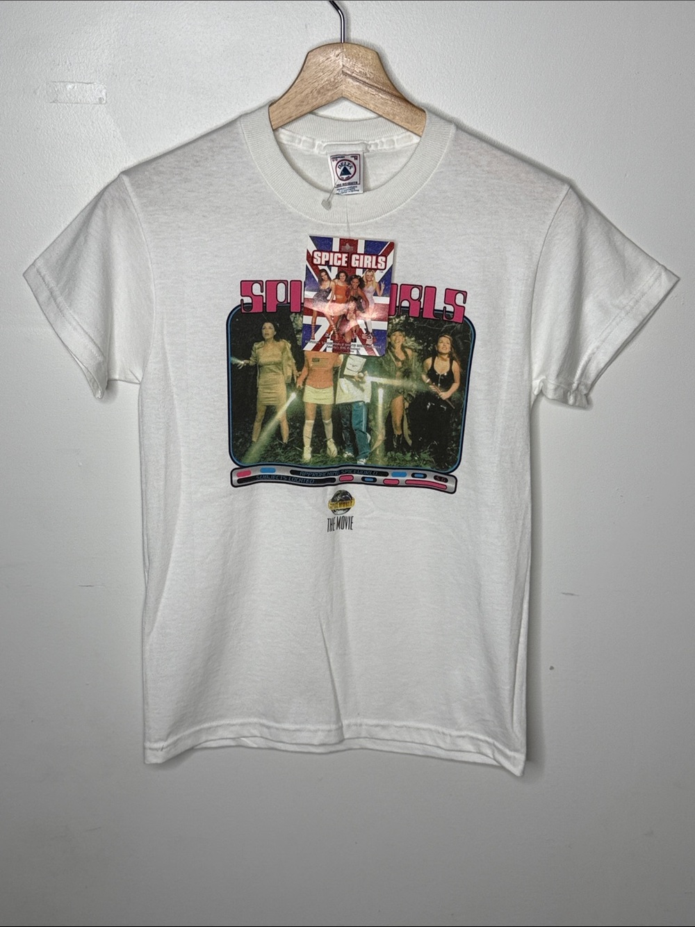Vintage 1998 Spice Girls Spice World White Tshirt Deadstock Youth M